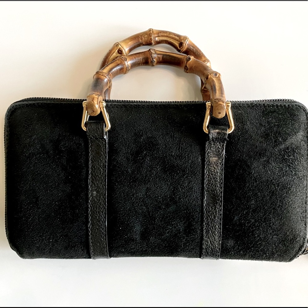 Authentic Gucci Bamboo 2Way (Suede)